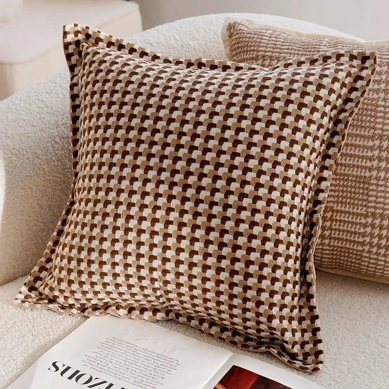 Luxus Kissenhülle – Jacquard Strick 45x45cm