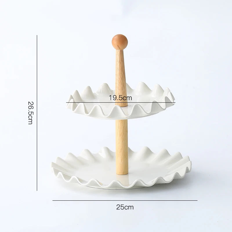 Keramikteller – Modernes Design mit Holzständer