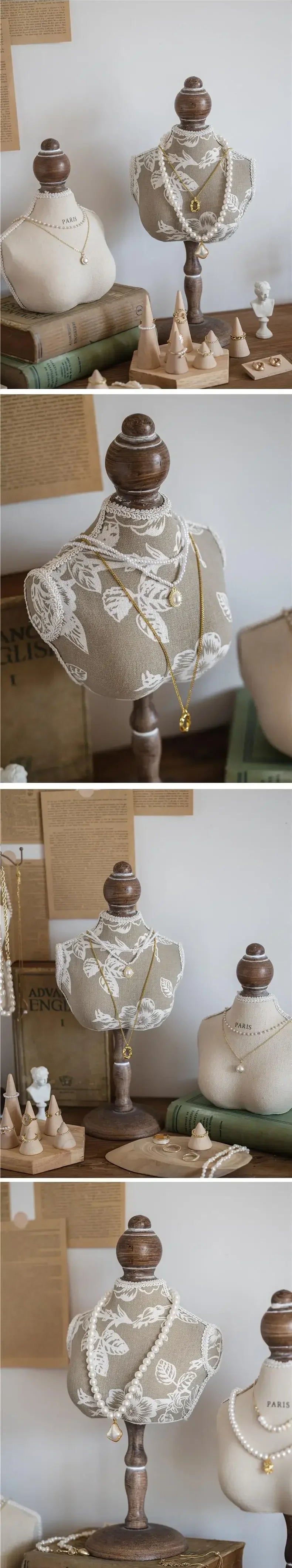 Halsketten Display Ständer – Samt Design – Für Schmuckaufbewahrung