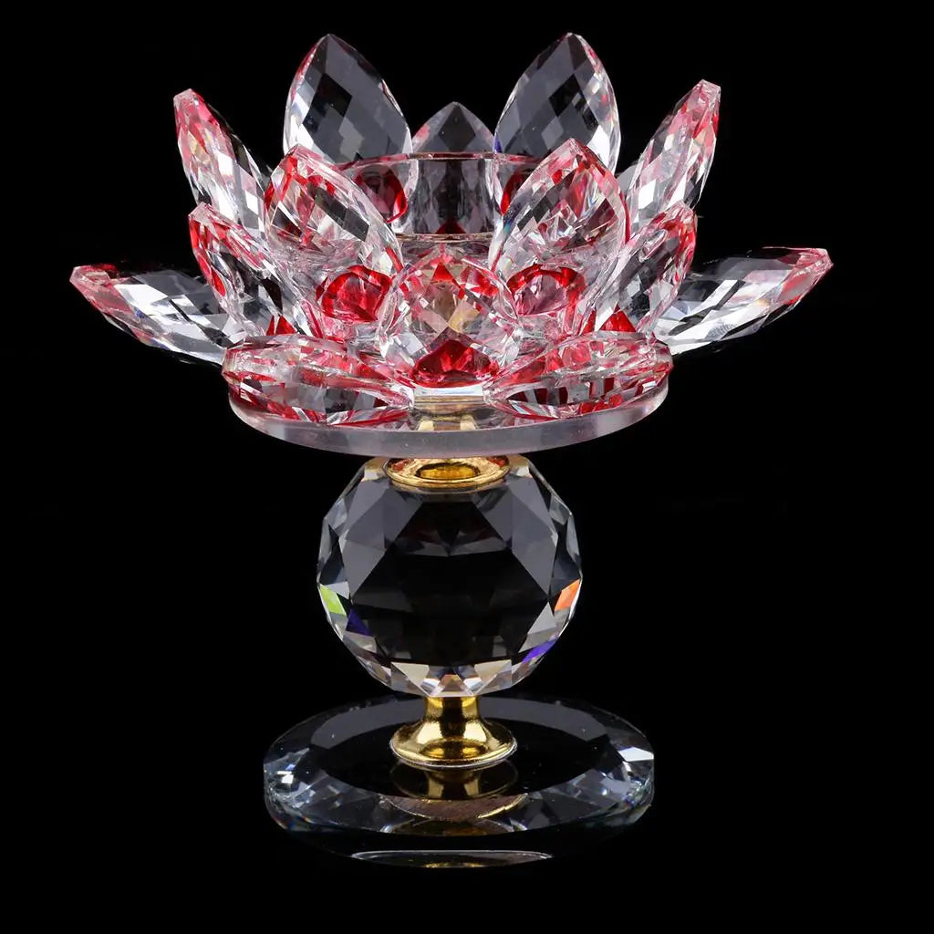 Kristall Lotus Kerzenhalter – Moderne Feng Shui Deko