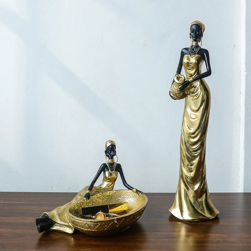Afrikanische Figur – Resin Vintage Design – Verschiedene Grössen