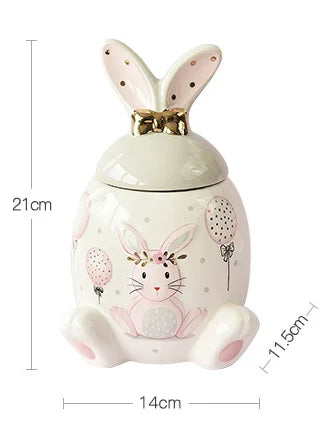 Kaninchen Keramikdose – Moderner Stil Küchenaufbewahrung