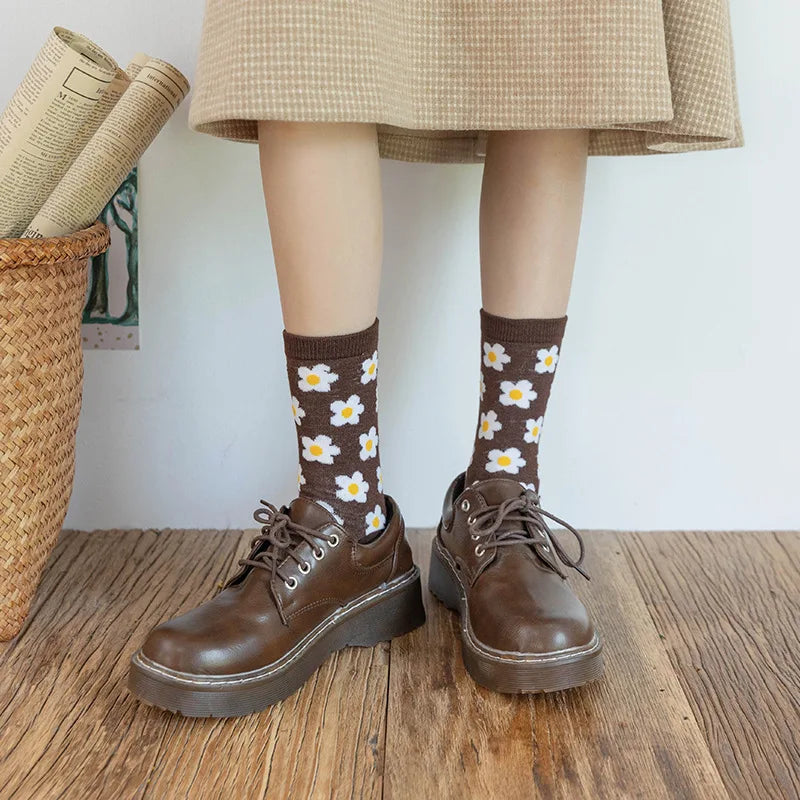 Damen Crew Socken – Baumwolle Argyle Packung 5