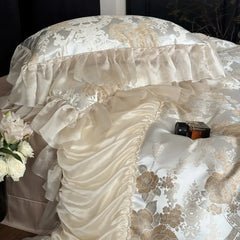 Jacquard Satin Baumwolle Bettbezug - Europäischer Stil, Queen/King