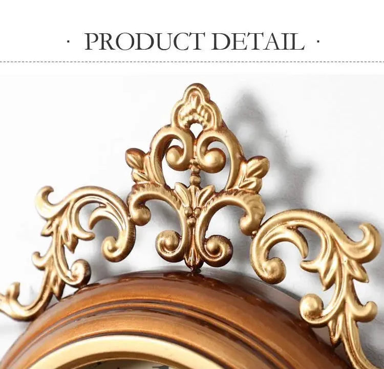 Wanduhr – Retro Metall Rund – Wohnzimmer Dekor