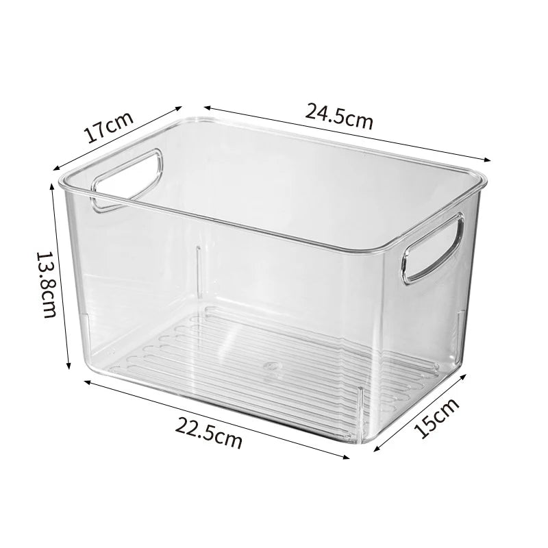 Klarer Kühlschrank-Organizer – Modernes PET-Aufbewahrungssystem