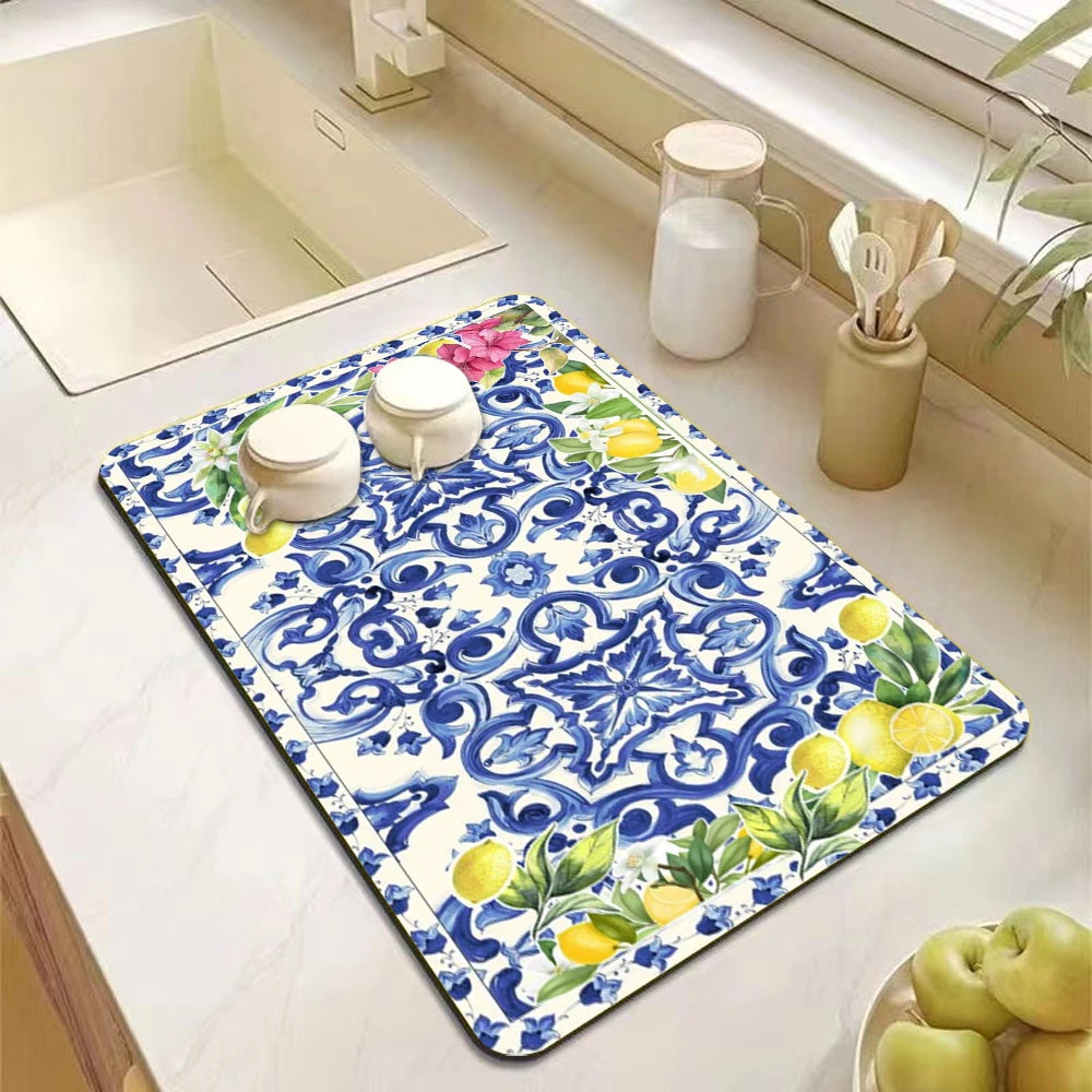 Gummigeschirrabtropfmatte – Modern – 50x80cm Küche