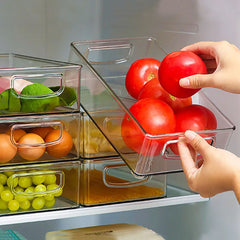 Klarer Kühlschrank-Organizer – Modernes PET-Aufbewahrungssystem