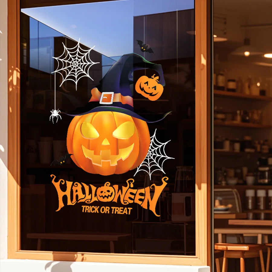 Halloween Fensteraufkleber – PVC Dekor – 45Cm*60Cm Set