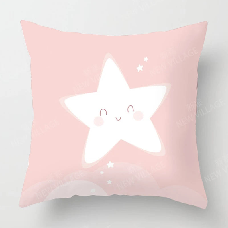 Boho Plüsch-Kissenbezug aus Plüsch, geometrisches Muster, Grösse: 450x450 mm