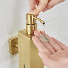 Wandseifenspender – Gebürstetes Gold Edelstahl – Badezimmer