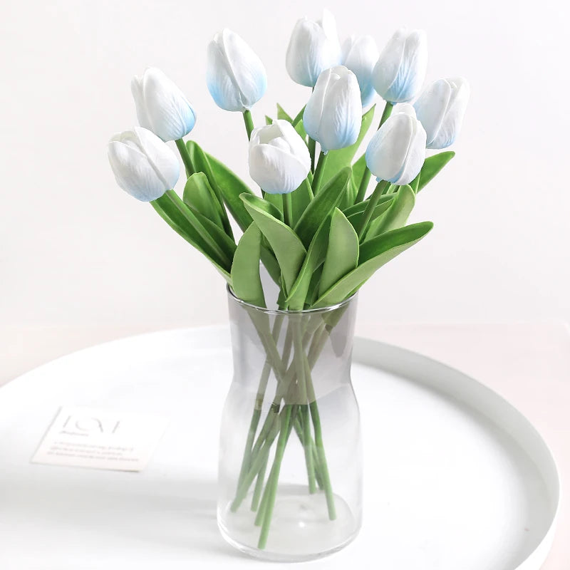 Tulpen Kunstblumenstrauss – Real Touch Schaum – Deko
