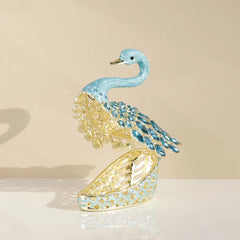 Schmuckschatulle Schwan – Emaille Zinklegierung – Schmuckdisplay
