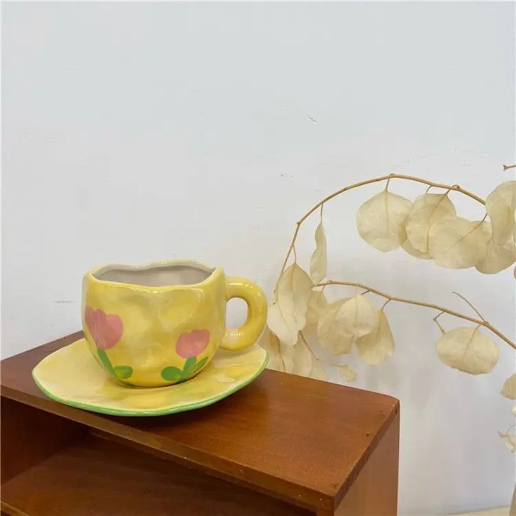 Keramik Kaffee Set – Handgefertigtes Porzellan, Spülmaschinenfest