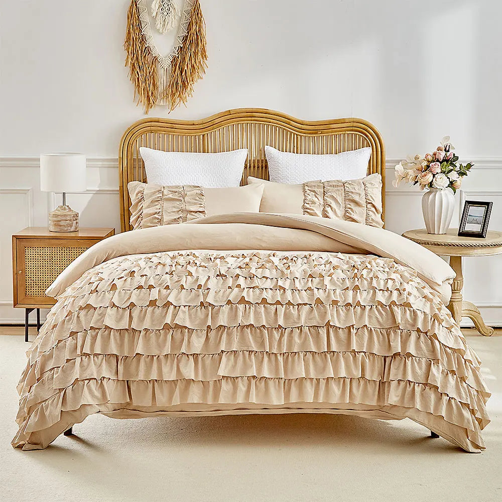 Bettdeckenbezug Set – Rüschen-Prinzessin – Verschiedene Grössen