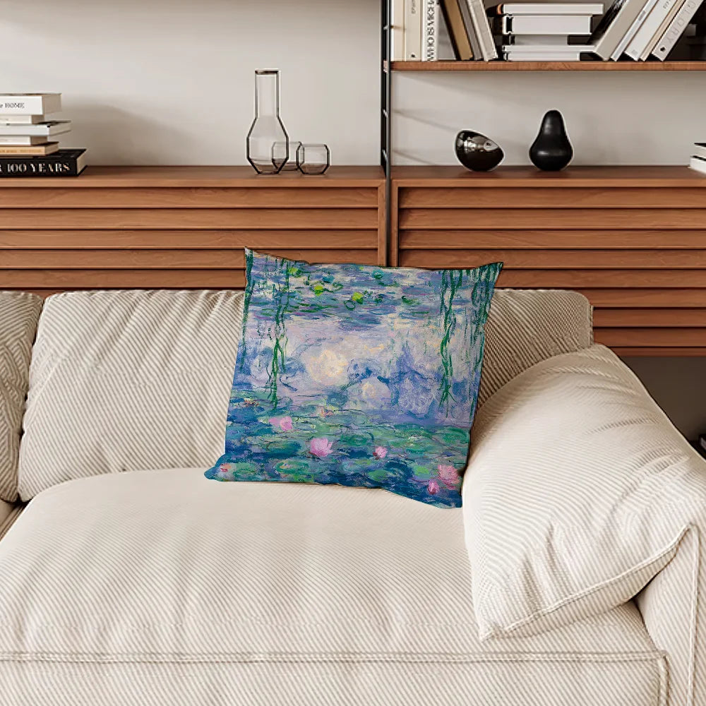 Wasserlilien Kissen – Kunst Design 45x45CM