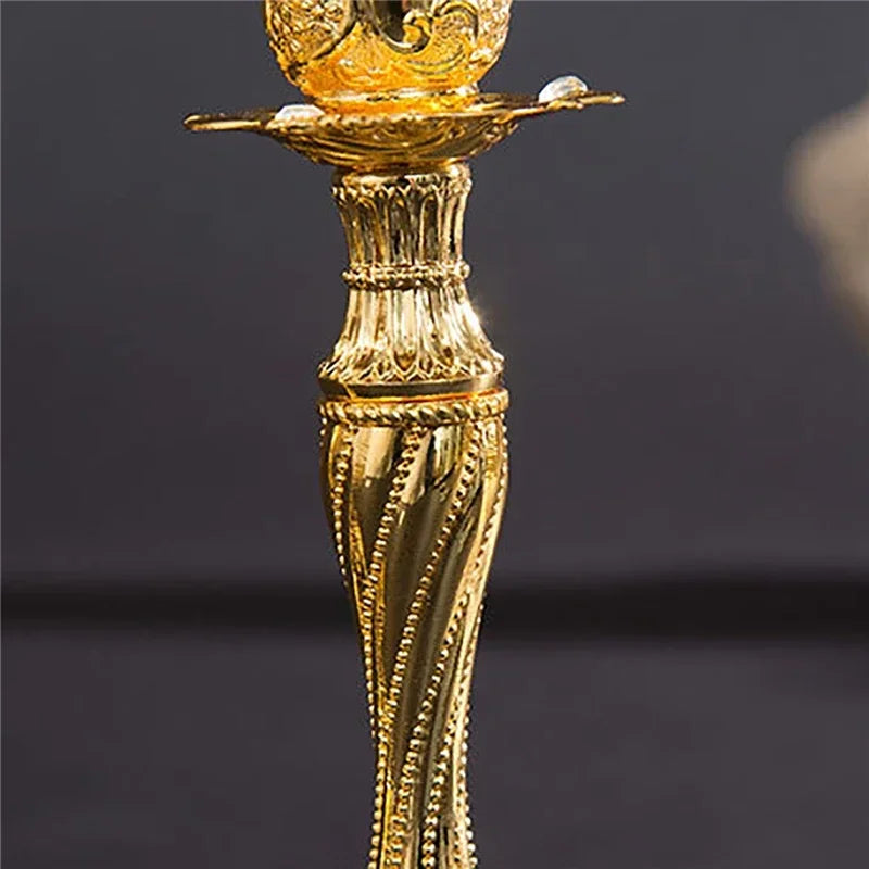 Retro Kerzenhalter Set – Zinklegierung – Europäischer Stil