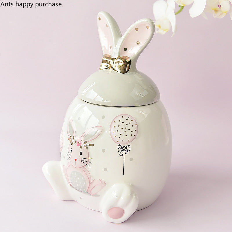 Kaninchen Keramikdose – Moderner Stil Küchenaufbewahrung