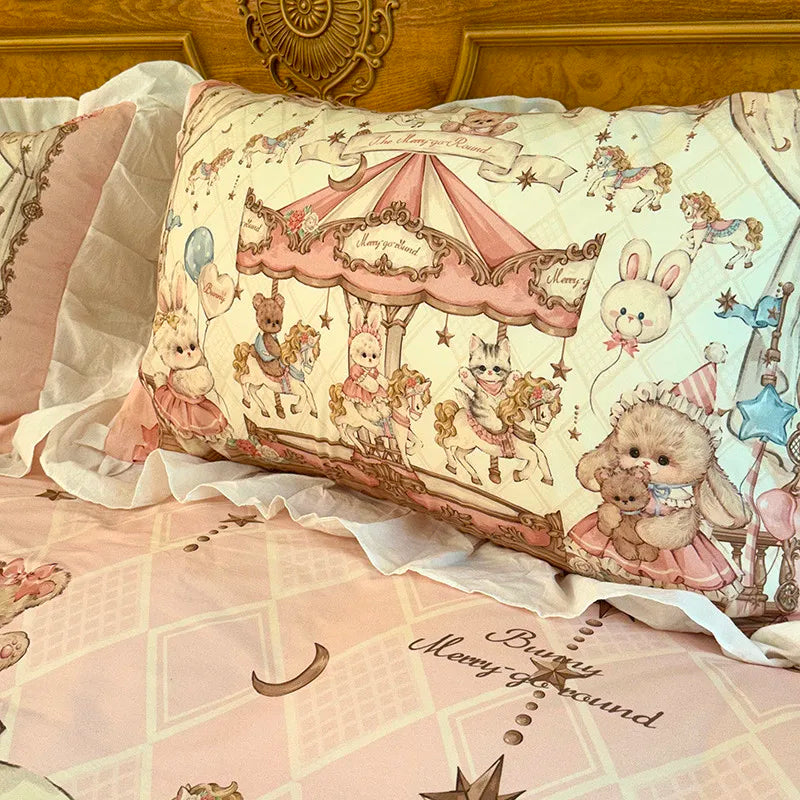 100% Baumwolle Bettdeckenbezug – Cartoon Prinzessin Stil – Twin, Queen, Double