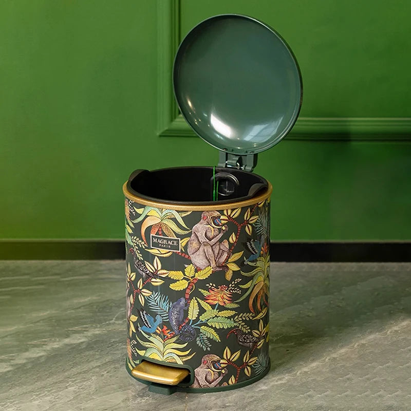 Vintage Mülleimer aus ABS Kunststoff mit 8l Pedal-Design