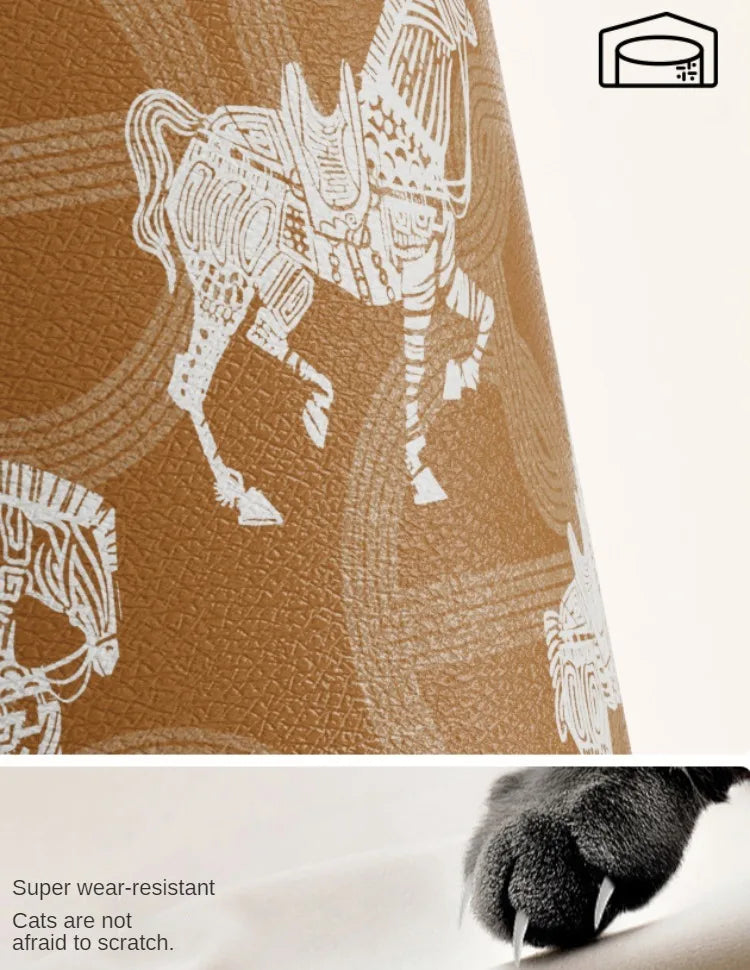 Moderner Abfalleimer aus Edelstahl und Leder, Farbe: Grau, 28X37CM