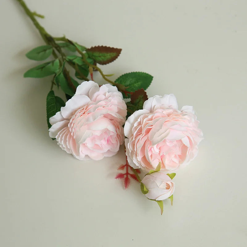 Künstlicher Pfingstrosenstrauss – Seide, Pink, Innenbereich