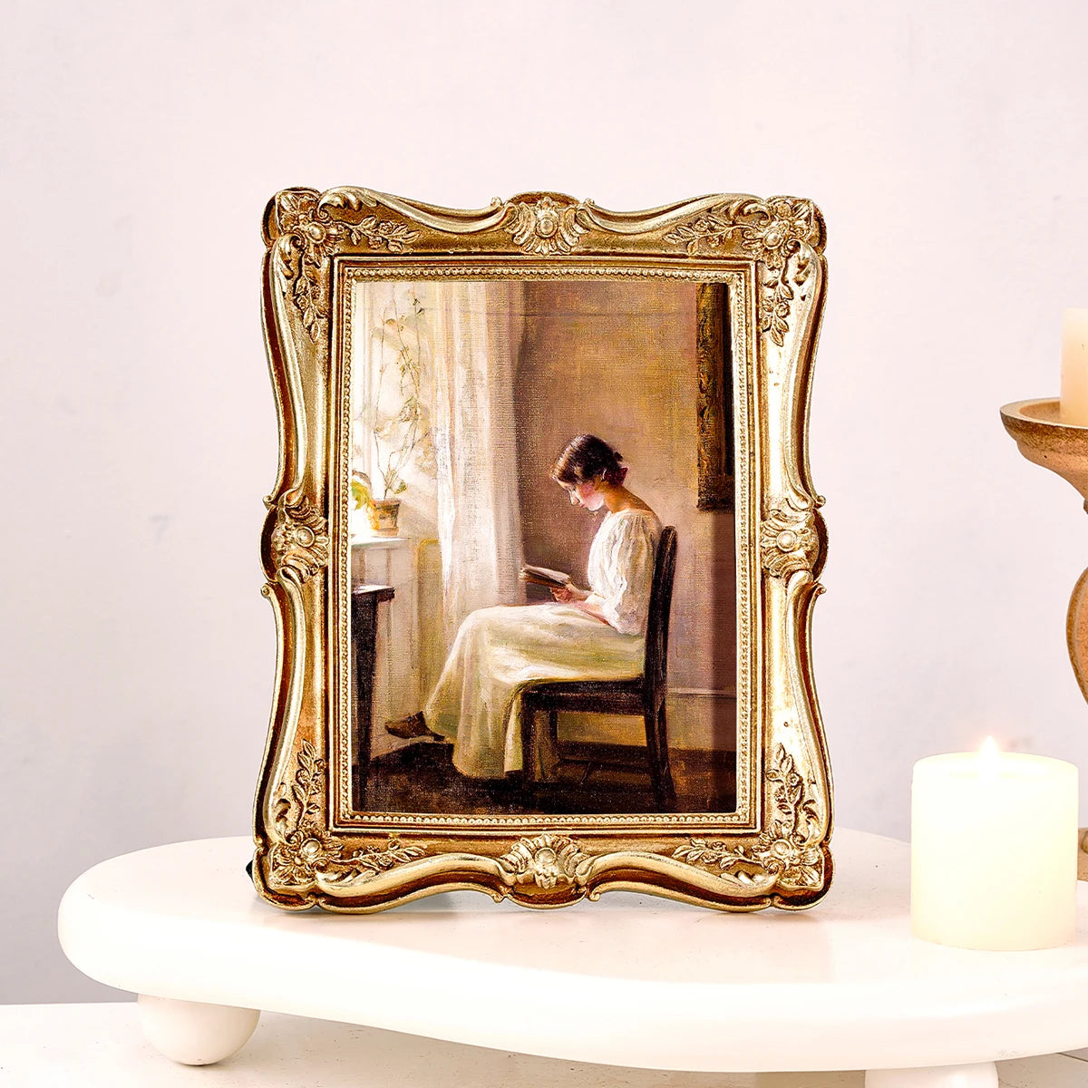 Barocker Fotorahmen – Harzmaterial – Schlafzimmer/Büro