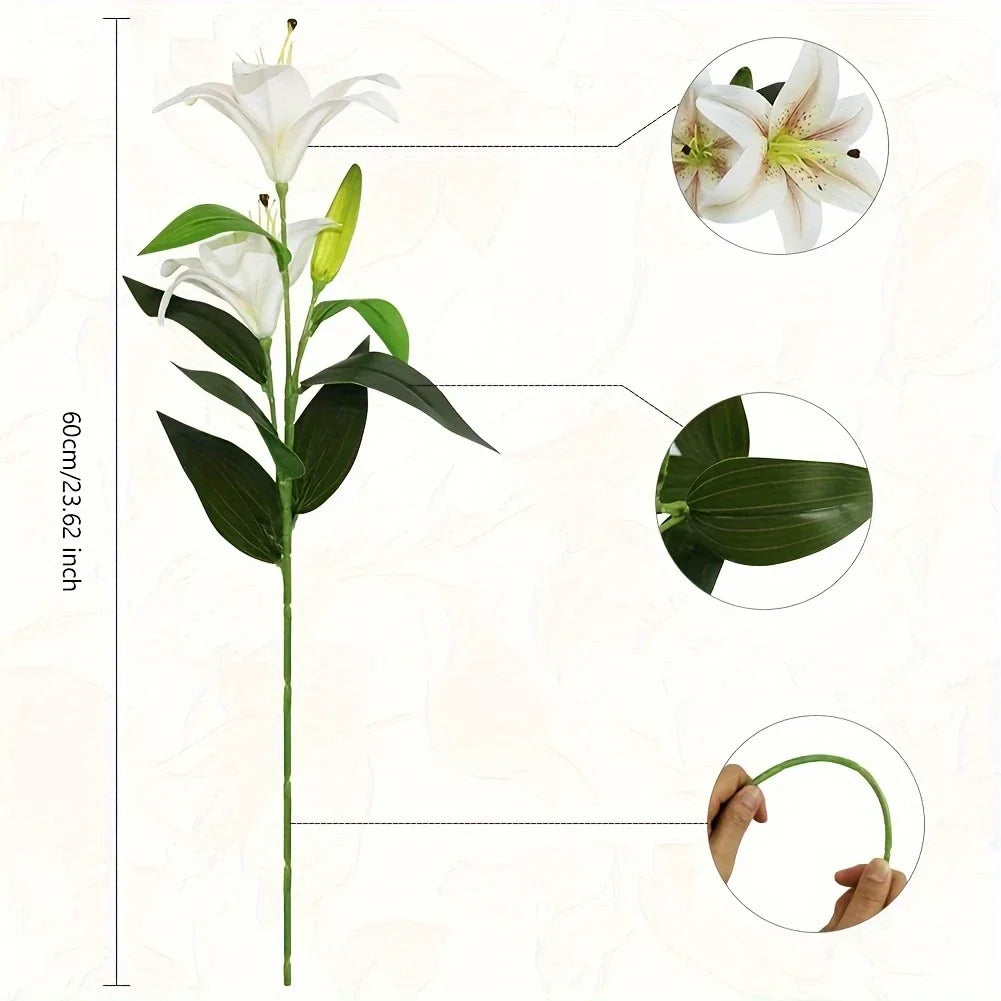 Künstliche Lilien – PU Design – Indoor Deko