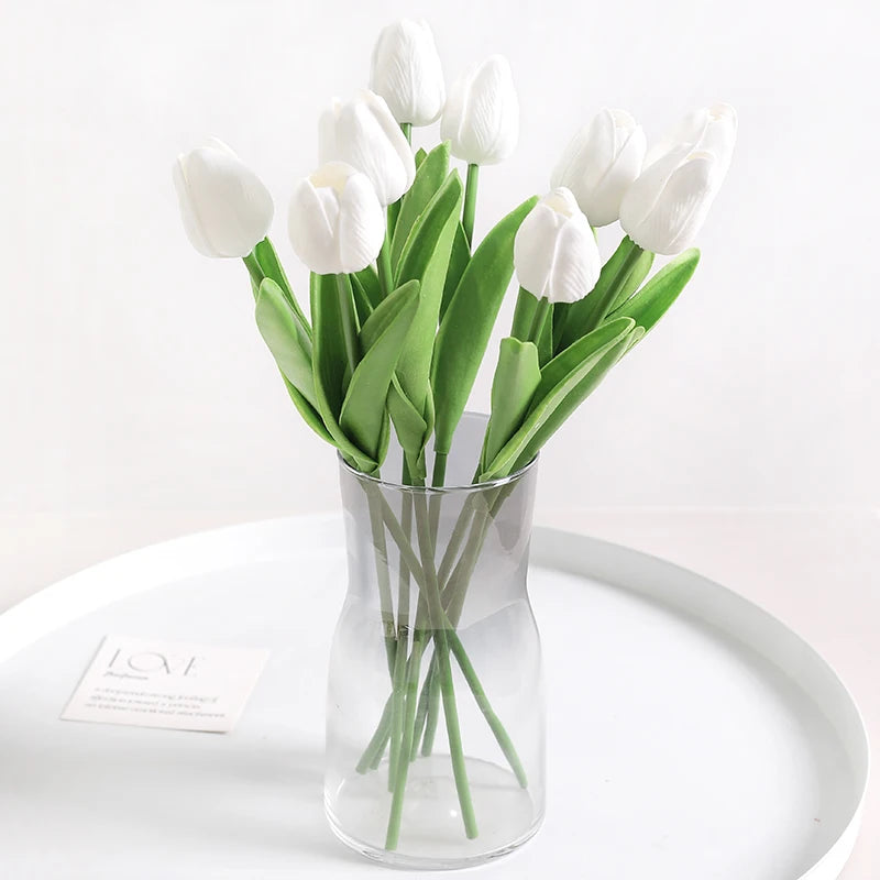Tulpen Kunstblumenstrauss – Real Touch Schaum – Deko