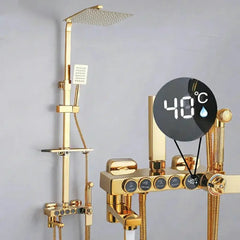 Regenduschen-System – Edelstahl Design – Höhenverstellbar