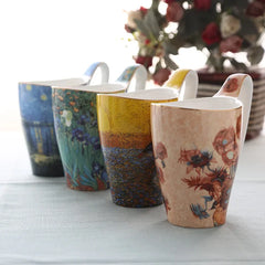 Van Gogh Keramikbecher – Bone-China Kunstdesign