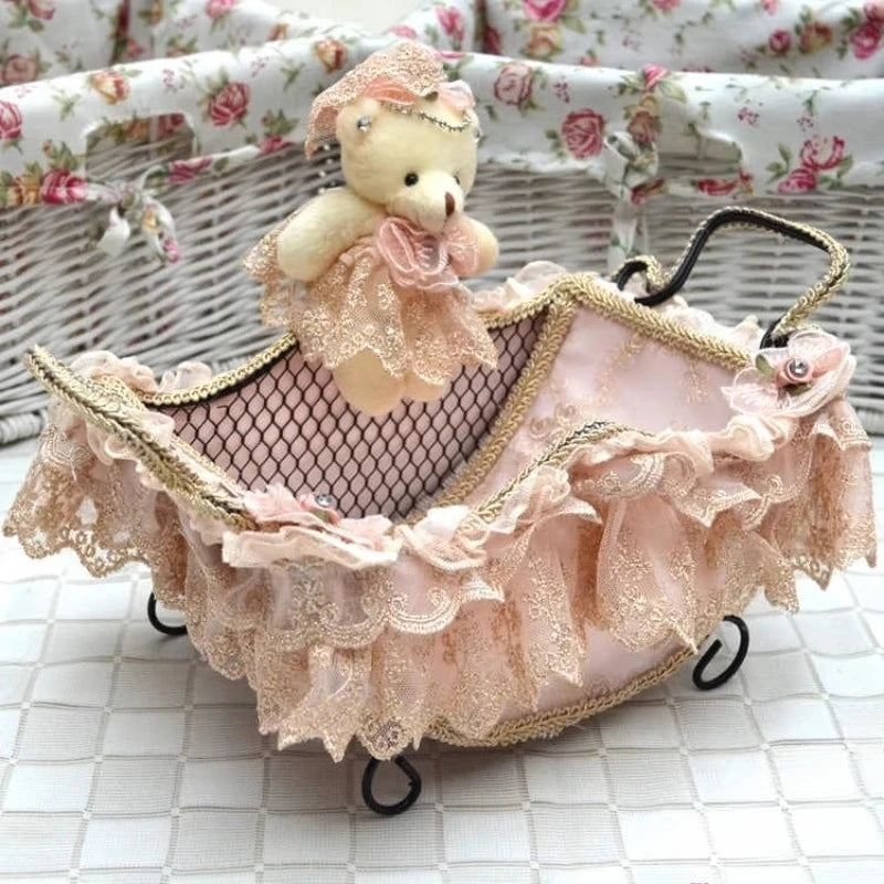 Spitzenkorb – Handgefertigt Öko – Baumwolle