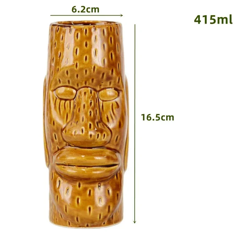 Keramische Tiki-Becher – Amerikanisch Handgemacht – 201-700ml