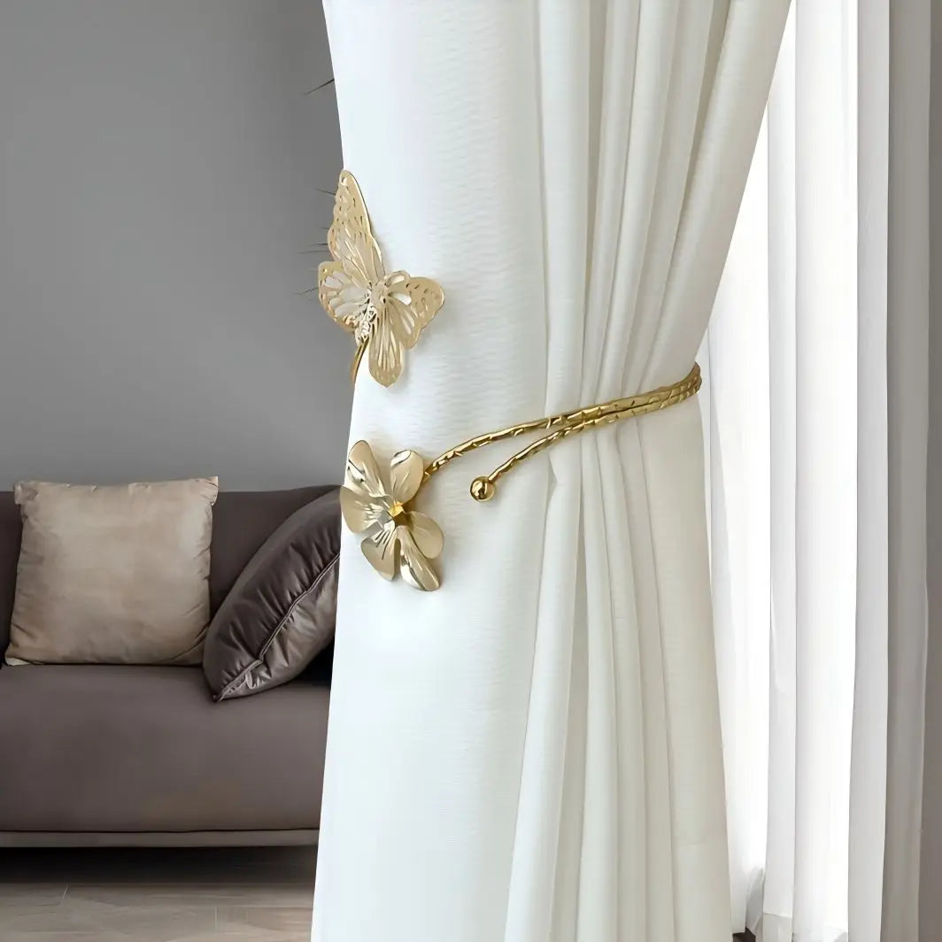 Vorhangringe – Metall Floral Hollow Out Schlafzimmer