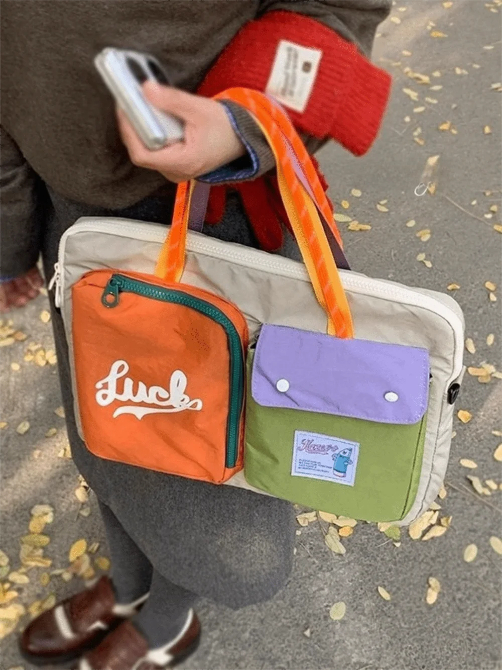 Laptop Aktentasche – Canvas & Polyester – 37x31x3cm