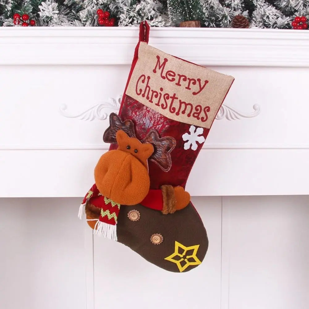 Weihnachtsstrümpfe – Vliesstoff – 28x46CM