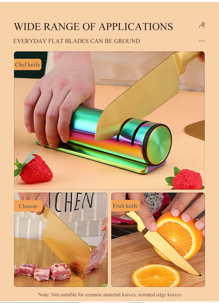 Messerschärfer – Edelstahl Design – Küchen-Essential