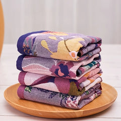 Boho Gesichts-Handtuch – Blumen Polyester-Mischung