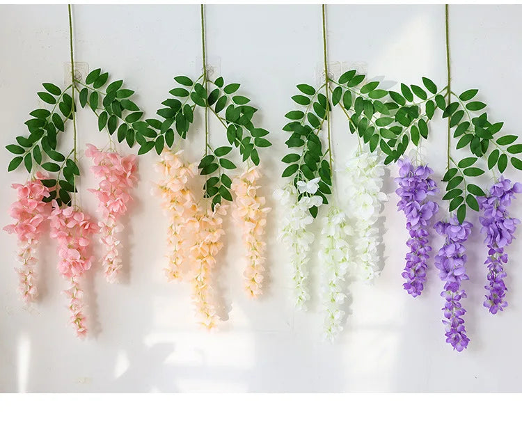 Künstliche Wisteria – Seiden-Design – 96cm Innenbereich
