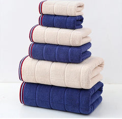 Luxuriöses Handtuchset aus 100% Baumwolle, 6-teilig, verschiedene Farben