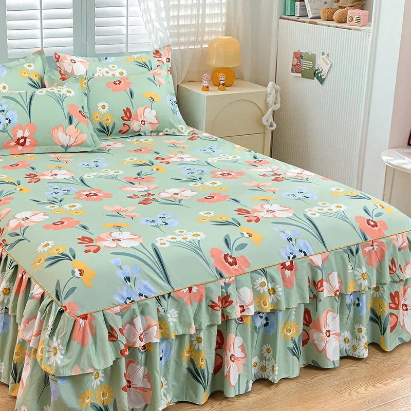 Floral Bettvolant – Strick-Polyester – Verschiedene Grössen