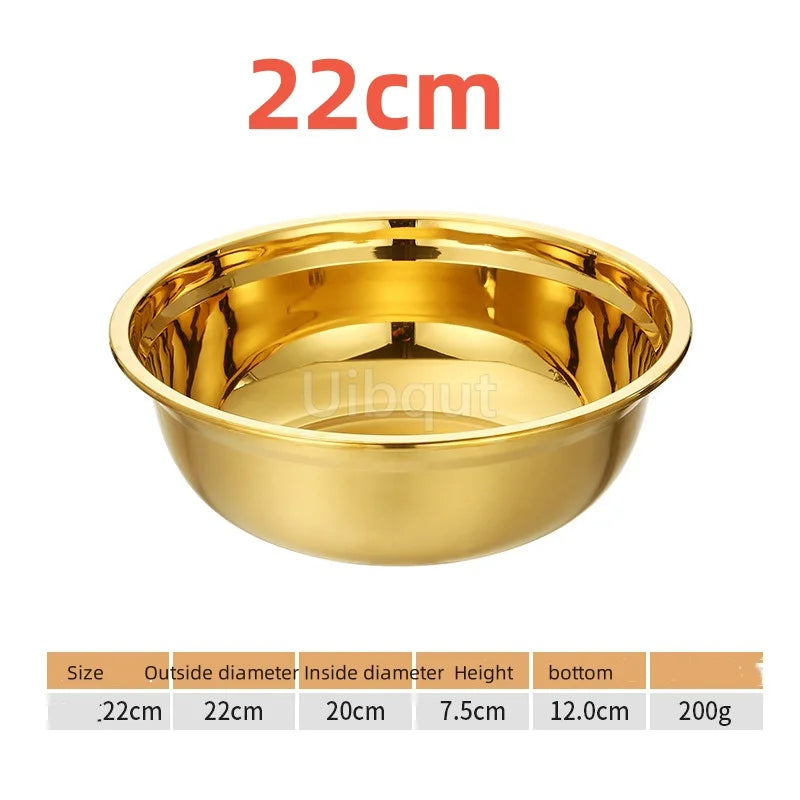 Sieb – Goldener Edelstahl – Verschiedene Grössen