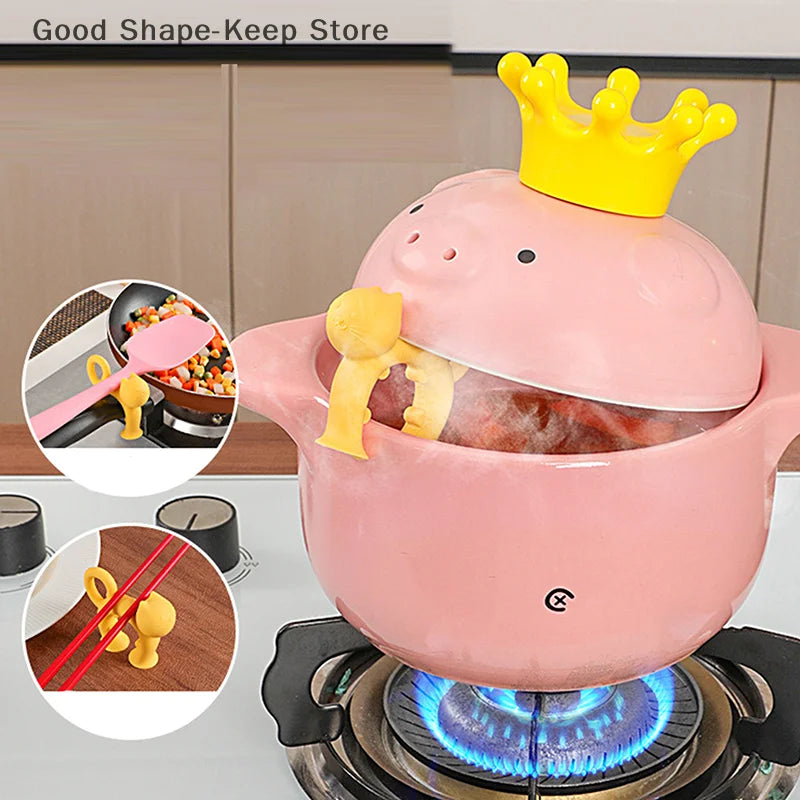 Silikon Utensilienhalter – Schleifendesign – Rutschfest & Hitzebeständig