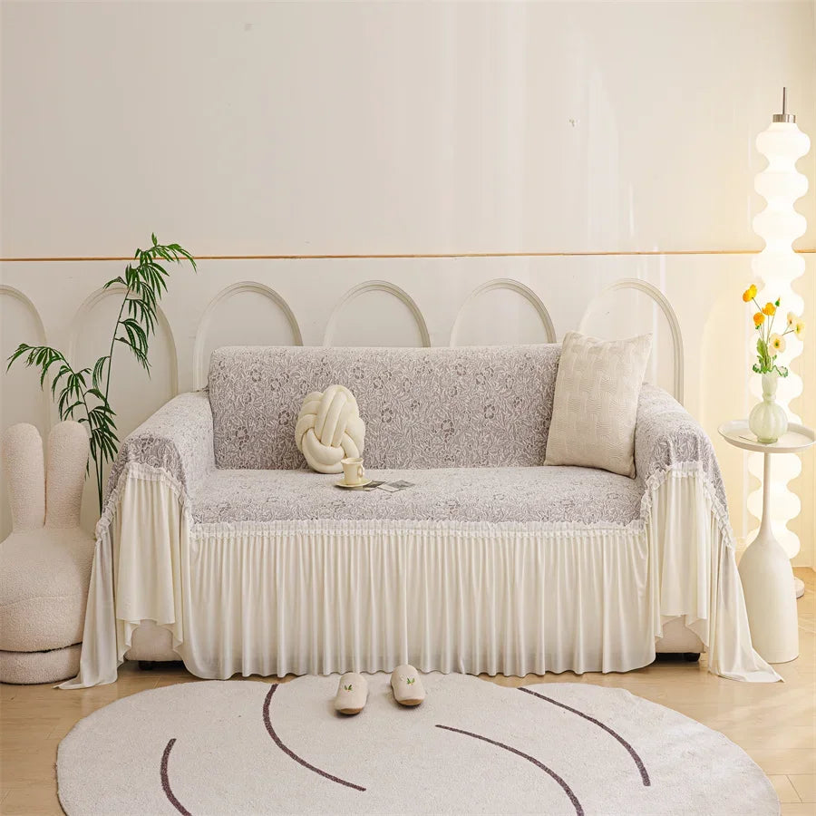 Sofabezug – Luxuriöses Strick-Polyester – Komplettabdeckung