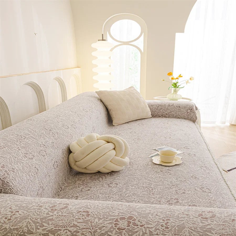 Sofabezug – Luxuriöses Strick-Polyester – Komplettabdeckung