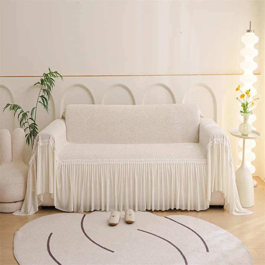 Sofabezug – Luxuriöses Strick-Polyester – Komplettabdeckung