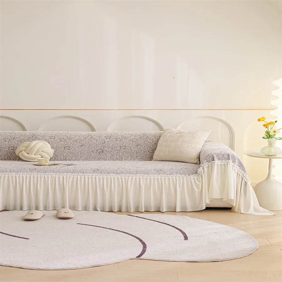 Sofabezug – Luxuriöses Strick-Polyester – Komplettabdeckung