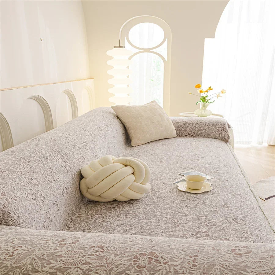 Sofabezug – Luxuriöses Strick-Polyester – Komplettabdeckung