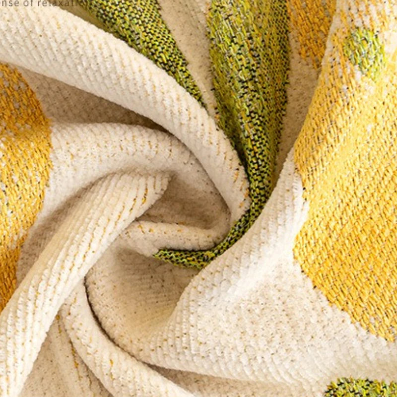 Sofaüberwurf – Florales Chenille – Anti-Rutsch 180x180cm