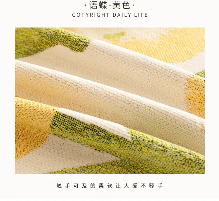 Sofaüberwurf – Florales Chenille – Anti-Rutsch 180x180cm